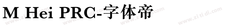 M Hei PRC字体转换